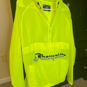 Neon Champion Windbreaker Pullover